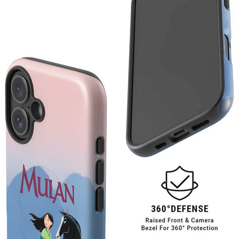 Disney Mulan Riding Khan iPhone 16 Magsafe Impact Case