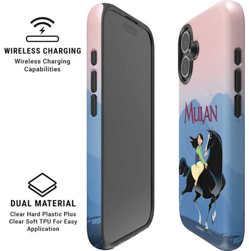 Disney Mulan Riding Khan iPhone 16 Magsafe Impact Case