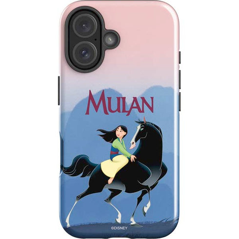 Disney Mulan Riding Khan iPhone 16 Plus Impact Case