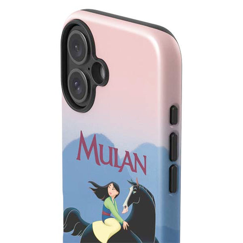 Disney Mulan Riding Khan iPhone 16 Plus Impact Case