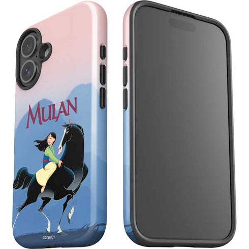 Disney Mulan Riding Khan iPhone 16 Plus Impact Case
