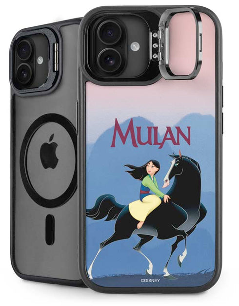 Disney Mulan Riding Khan iPhone 16 Plus Kickstand Case