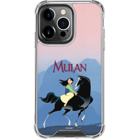 Disney Mulan Riding Khan iPhone 16 Pro Clear Case