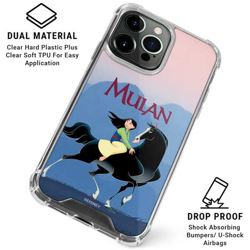 Disney Mulan Riding Khan iPhone 16 Pro Clear Case
