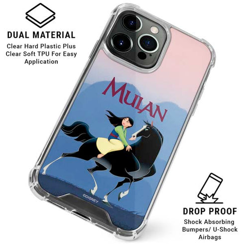 Disney Mulan Riding Khan iPhone 16 Pro Max Clear Case