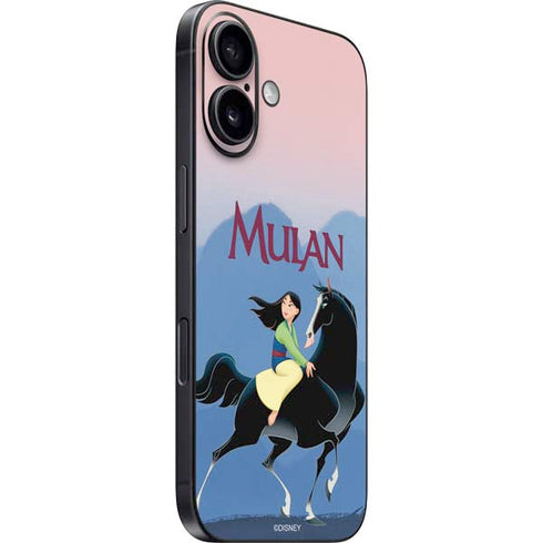 Disney Mulan Riding Khan iPhone 16 Skin