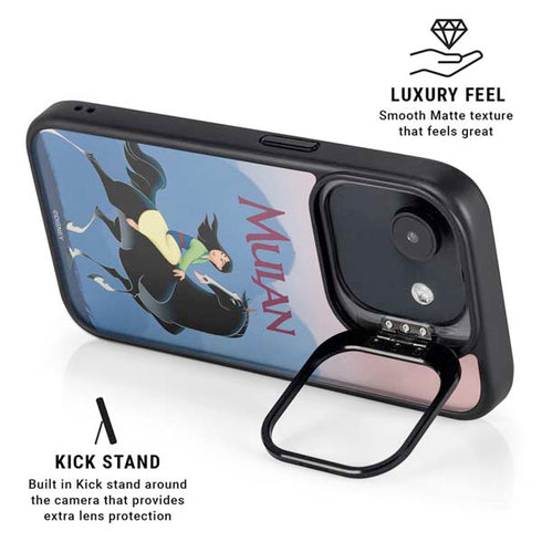 Disney Mulan Riding Khan iPhone 16e Kickstand Case