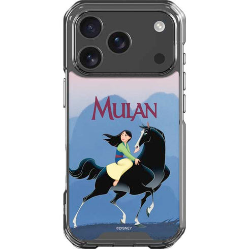 Disney Mulan Riding Khan iPhone 18 Pro Clear Case