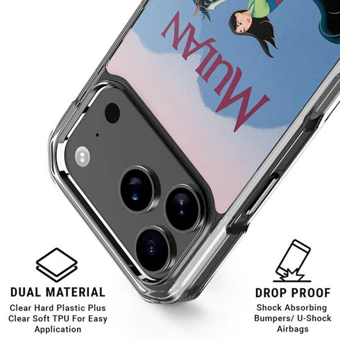 Disney Mulan Riding Khan iPhone 18 Pro Clear Case