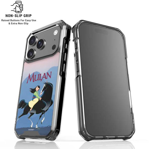 Disney Mulan Riding Khan iPhone 18 Pro Clear Case