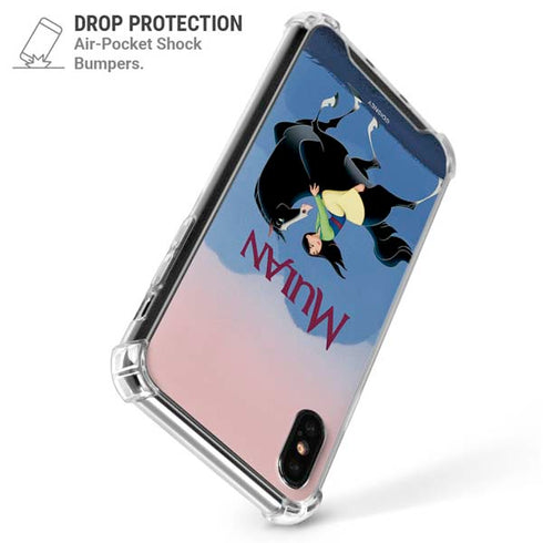 Disney Mulan Riding Khan iPhone X/XS Clear Case