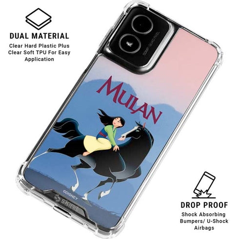 Disney Mulan Riding Khan Moto G Power 5G (2024) Clear Case