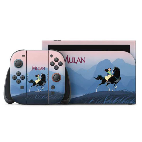 Disney Mulan Riding Khan Nintendo Skins