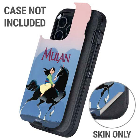 Disney Mulan Riding Khan Otterbox Defender iPhone Skin