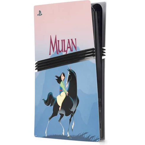 Disney Mulan Riding Khan PS5 Pro Console Skin