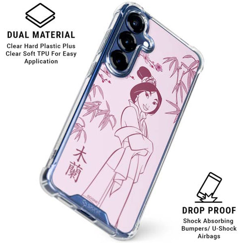 Disney Mulan Character Art Galaxy S25 FE Clear Case