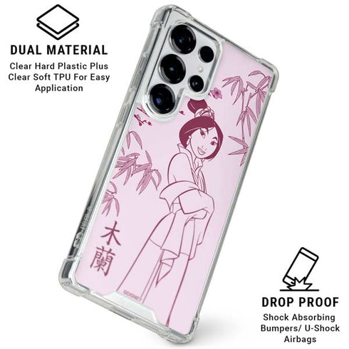 Disney Mulan Character Art Galaxy S25 Ultra Clear Case