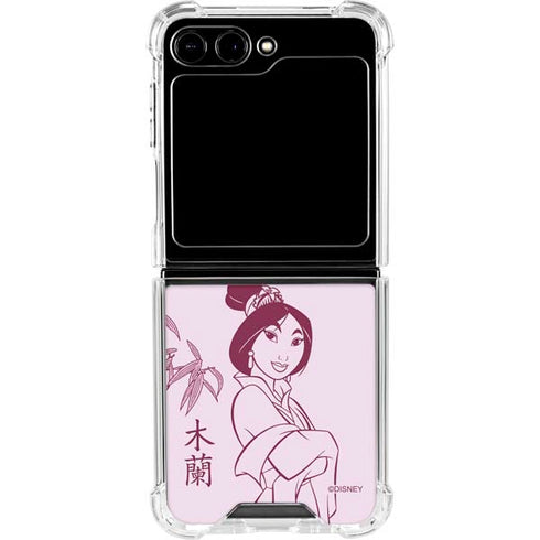 Disney Mulan Character Art Galaxy Z Flip6 Clear Case