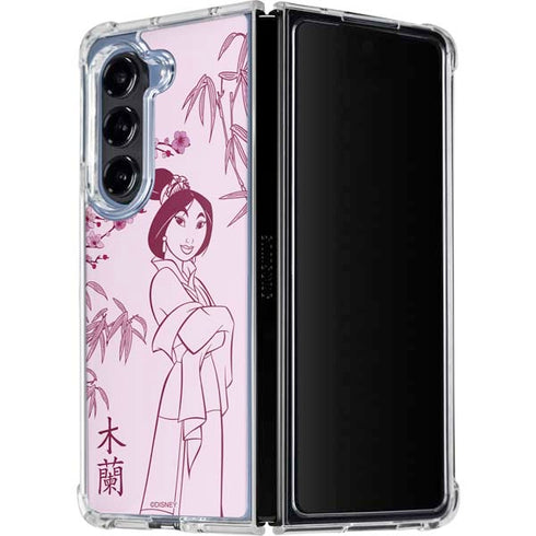 Disney Mulan Character Art Galaxy Z Fold5 5G Clear Case