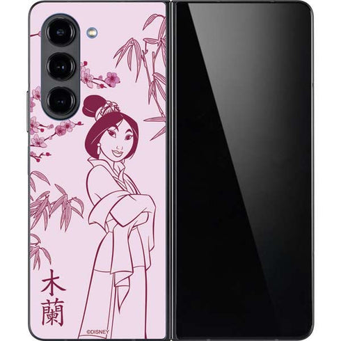 Disney Mulan Character Art Galaxy Z Fold5 5G Skin