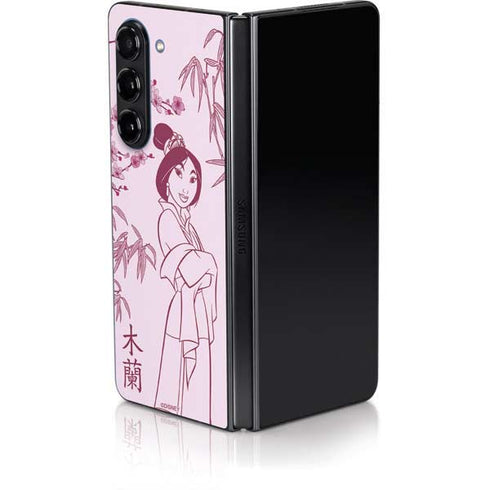Disney Mulan Character Art Galaxy Z Fold5 5G Skin