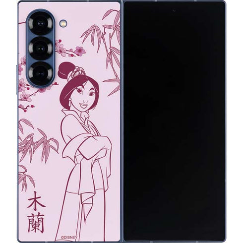 Disney Mulan Character Art Galaxy Z Fold6 Skin