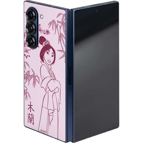 Disney Mulan Character Art Galaxy Z Fold6 Skin