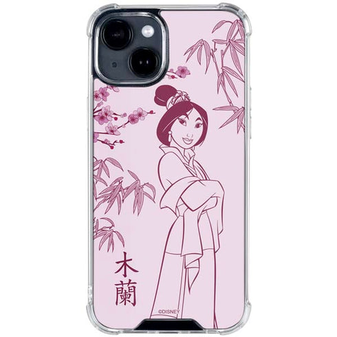 Disney Mulan Character Art iPhone 15 Clear Case