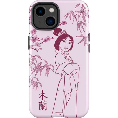 Disney Mulan Character Art iPhone 15 Impact Case