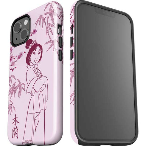 Disney Mulan Character Art iPhone 15 Impact Case