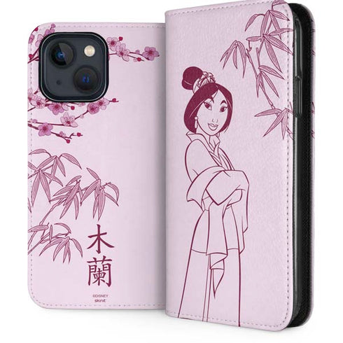 Disney Mulan Character Art iPhone 15 Plus Folio Case