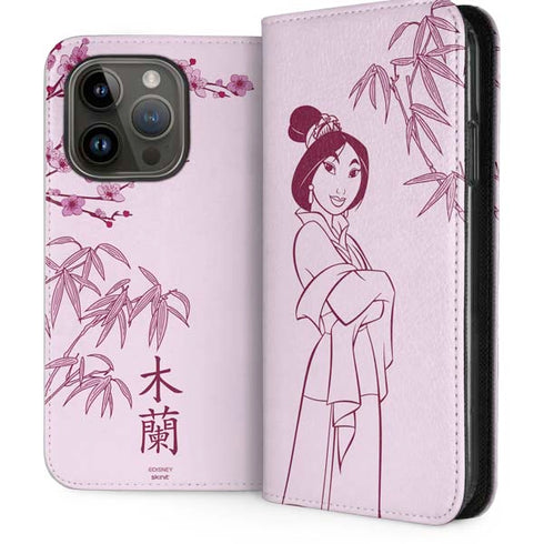 Disney Mulan Character Art iPhone 15 Pro Folio Case