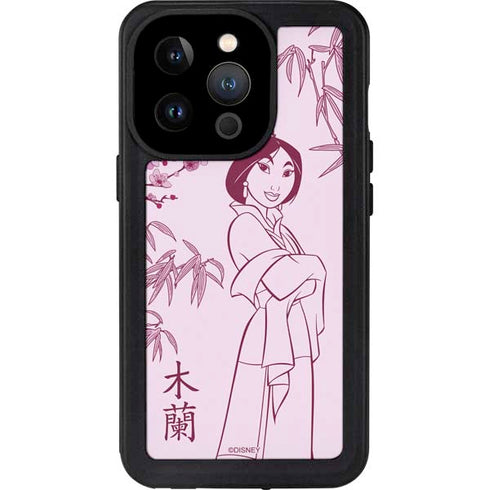 Disney Mulan Character Art iPhone 15 Pro Waterproof Case