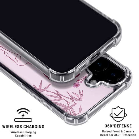 Disney Mulan Character Art iPhone 16 Clear Case