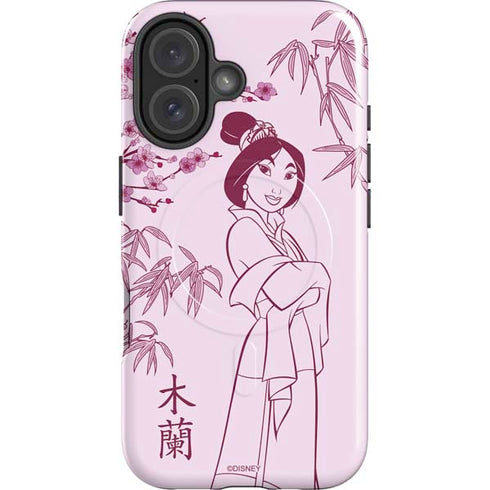 Disney Mulan Character Art iPhone 16 Magsafe Impact Case