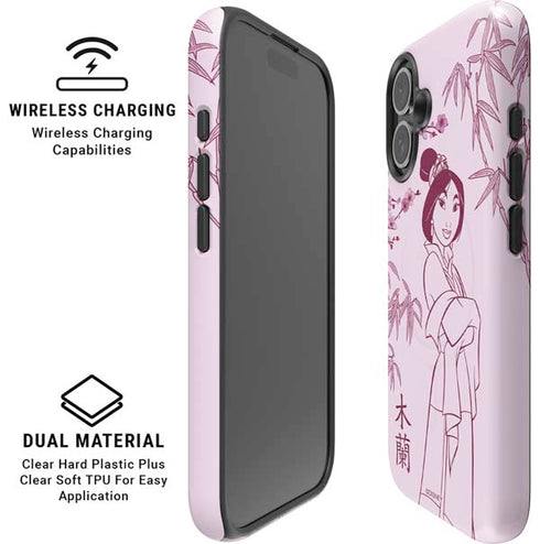 Disney Mulan Character Art iPhone 16 Magsafe Impact Case