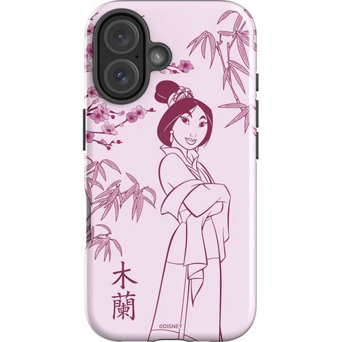 Disney Mulan Character Art iPhone 16 Plus Impact Case