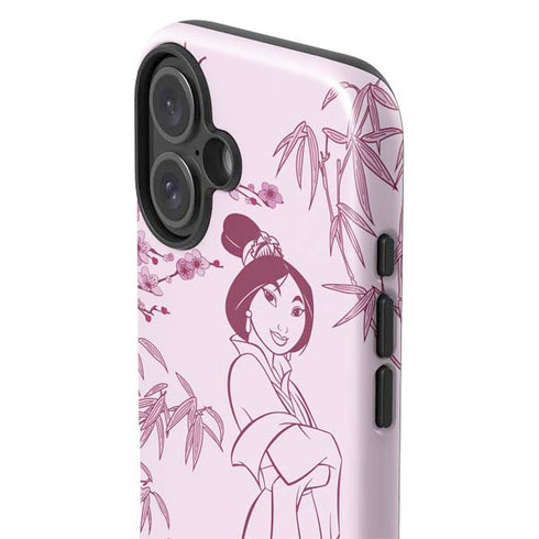 Disney Mulan Character Art iPhone 16 Plus Impact Case