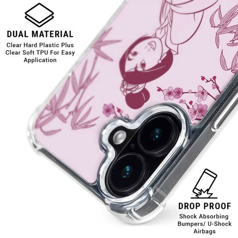 Disney Mulan Character Art iPhone 16 Plus MagSafe Case