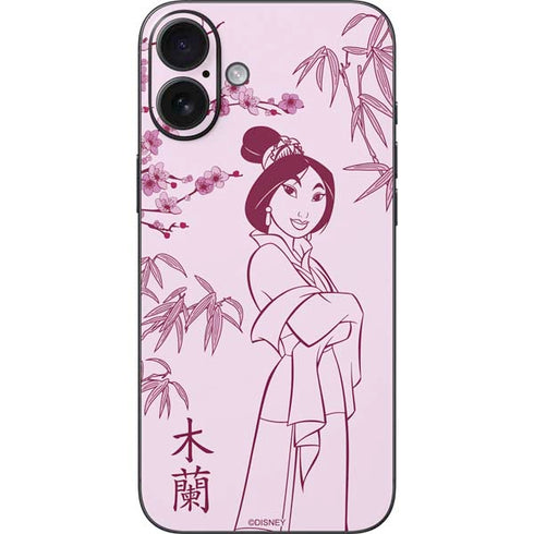 Disney Mulan Character Art iPhone 16 Plus Skin