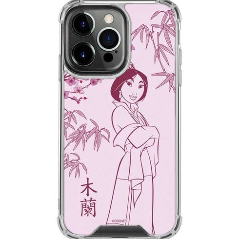 Disney Mulan Character Art iPhone 16 Pro Max Clear Case