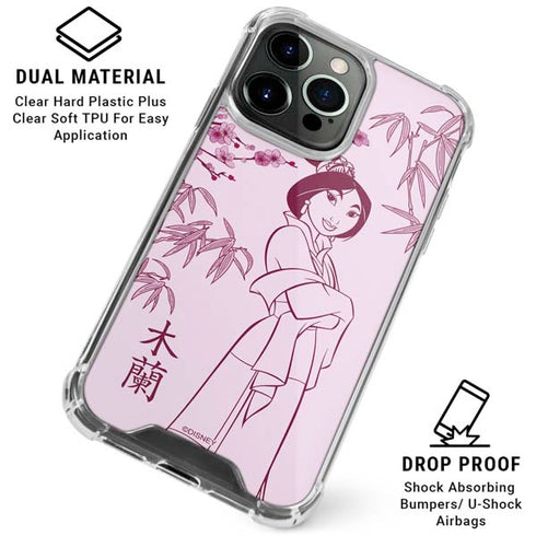 Disney Mulan Character Art iPhone 16 Pro Max Clear Case