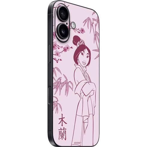 Disney Mulan Character Art iPhone 16 Skin