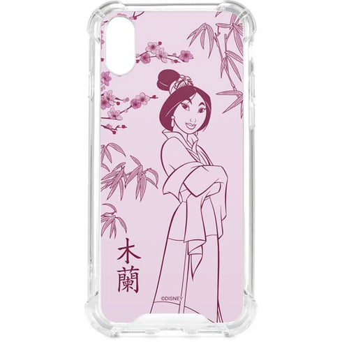 Disney Mulan Character Art iPhone XS Clear Case