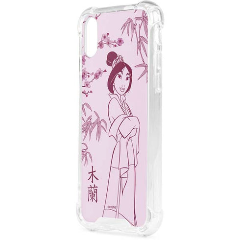 Disney Mulan Character Art iPhone XS Clear Case