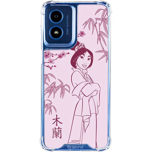 Disney Mulan Character Art Moto G 5G (2024) Clear Case