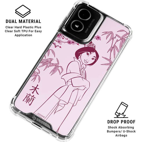 Disney Mulan Character Art Moto G Power 5G (2024) Clear Case
