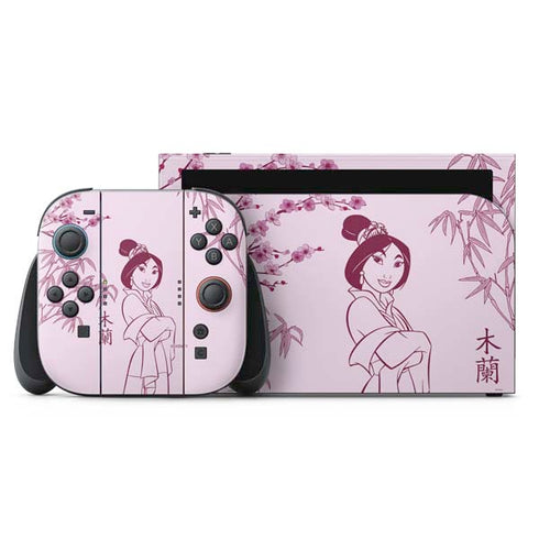 Disney Mulan Character Art Nintendo Skins