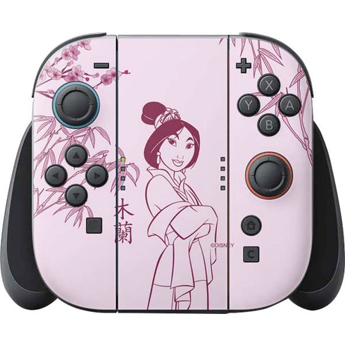 Disney Mulan Character Art Nintendo Switch 2 (2025) Joy-Con Controller Skin