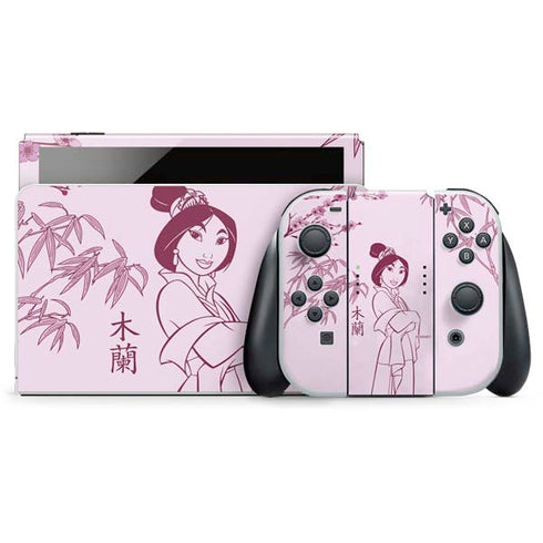Disney Mulan Character Art Nintendo Skins
